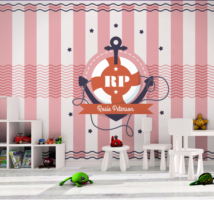 Customized Nautical Style personalized wall mural - TenStickers
