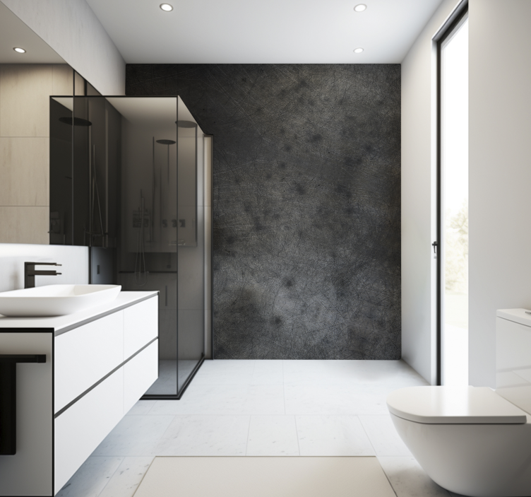 Dark Steel = Acero Oscuro Bathroom Murals - TenStickers