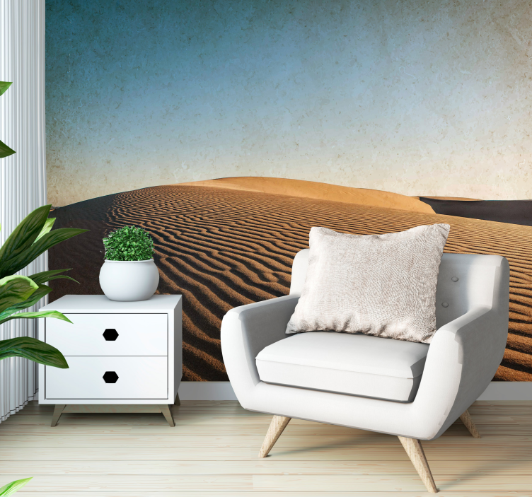 Desert wall mural sand dune serenity - TenStickers