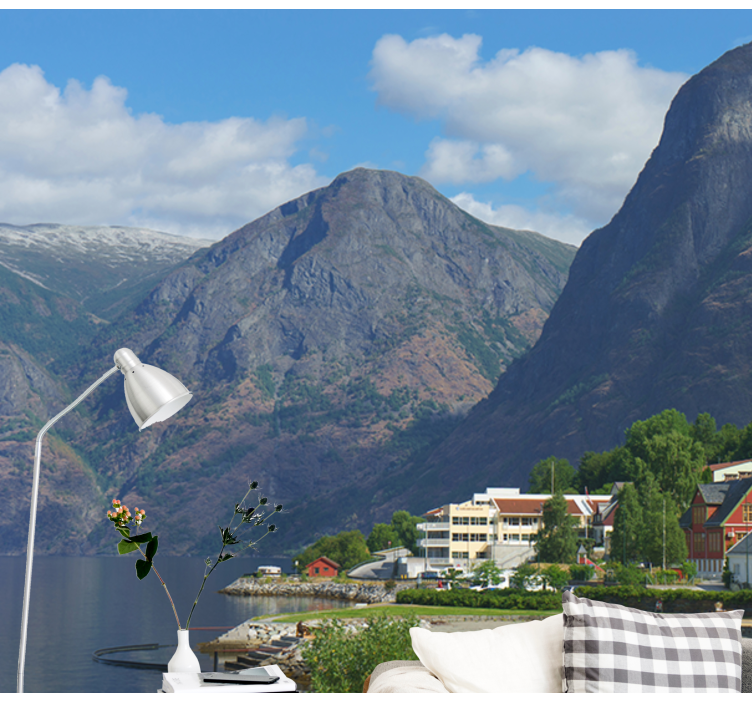 Dreamy Norway landscape nature wall mural - TenStickers