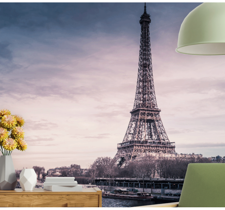 Eiffel tower design  paris wall mural - TenStickers