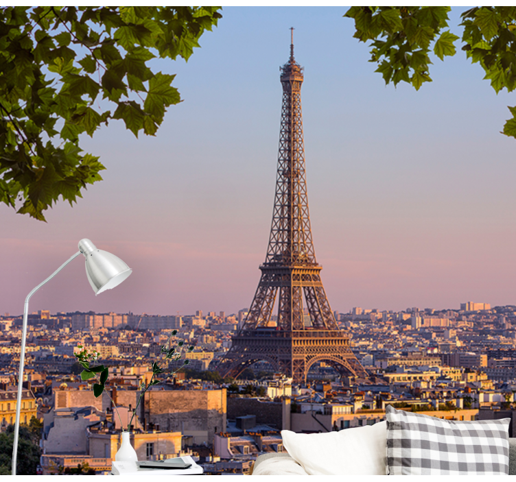 Eiffel Tower View paris wall mural - TenStickers