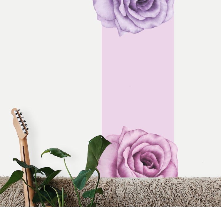 Elegant purple flowers  Marriage Wall Murals - TenStickers
