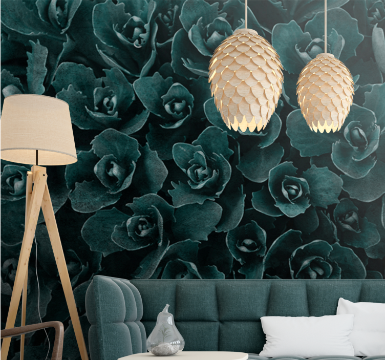 Elegant rose bloom flower wall mural - TenStickers