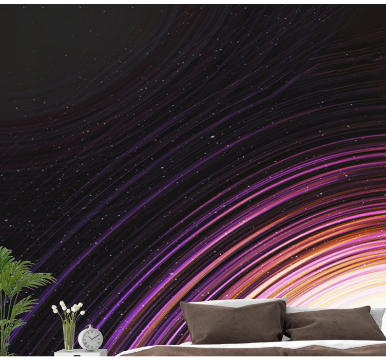 Galactic Swirl Pattern space wall mural - TenStickers