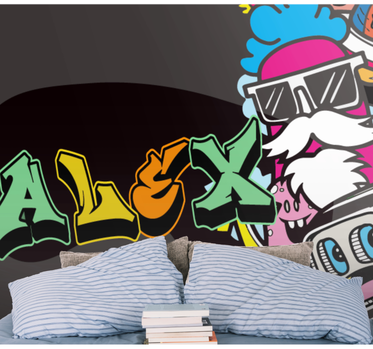 Graffiti wall mural colorful character artwork - TenStickers