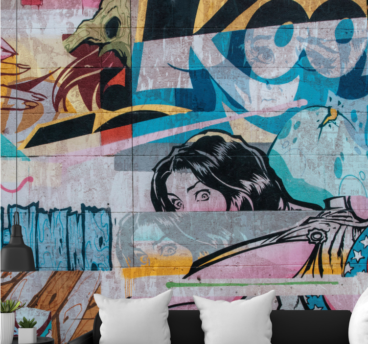 Graffiti wall mural urban street art design - TenStickers