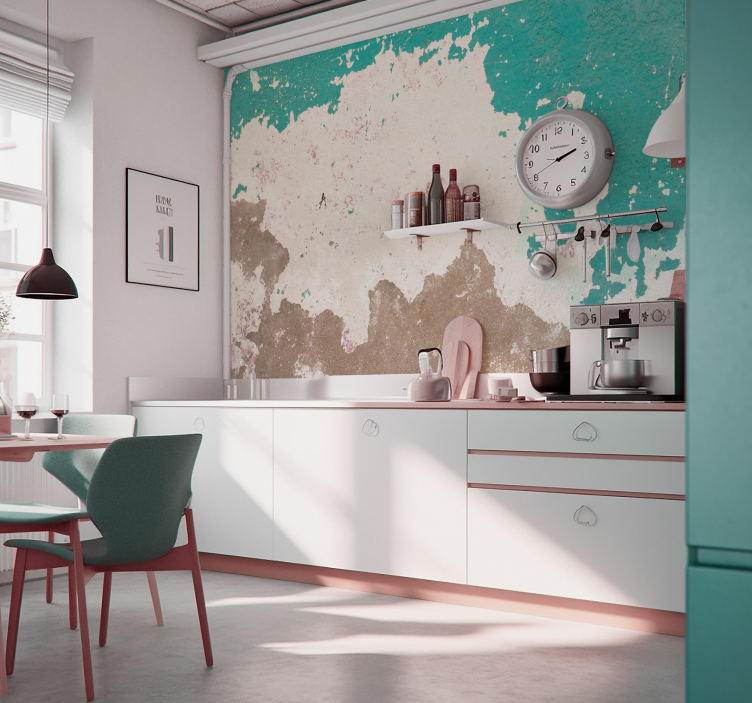 Grungy Peeling Wall wall mural - TenStickers