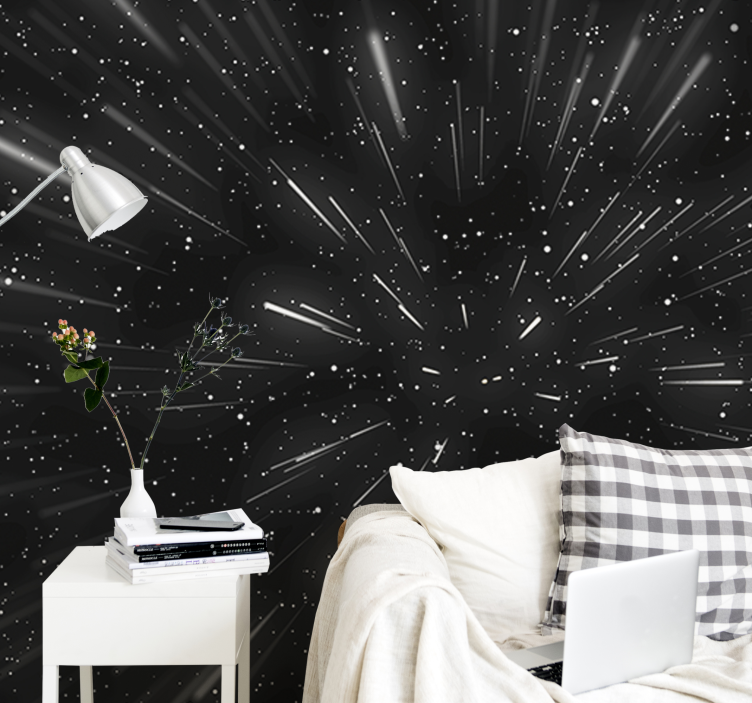 Hyperspace  space wall mural - TenStickers