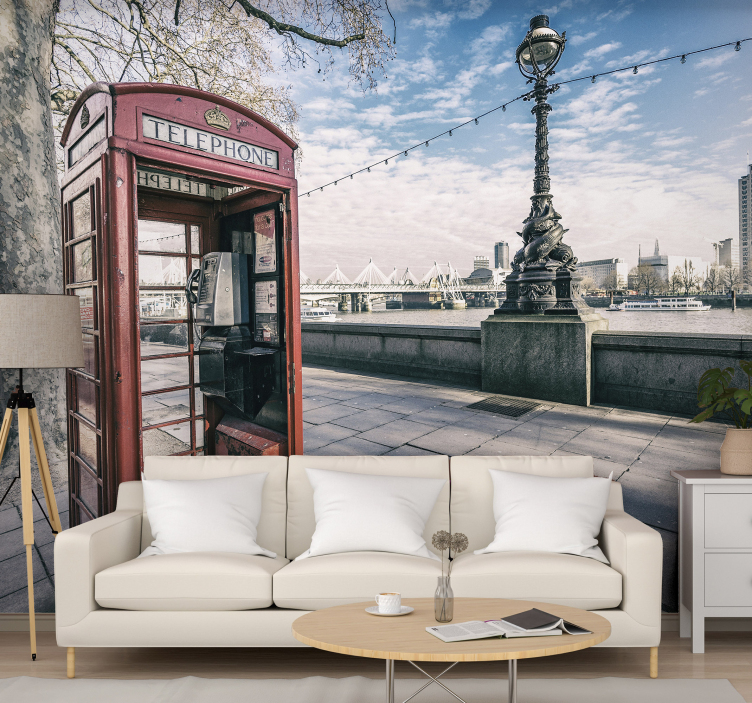 Iconic London Booth wall mural london - TenStickers