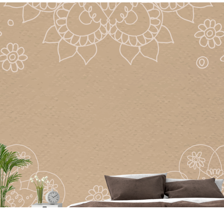 India pattern Mandala Wall Mural - TenStickers