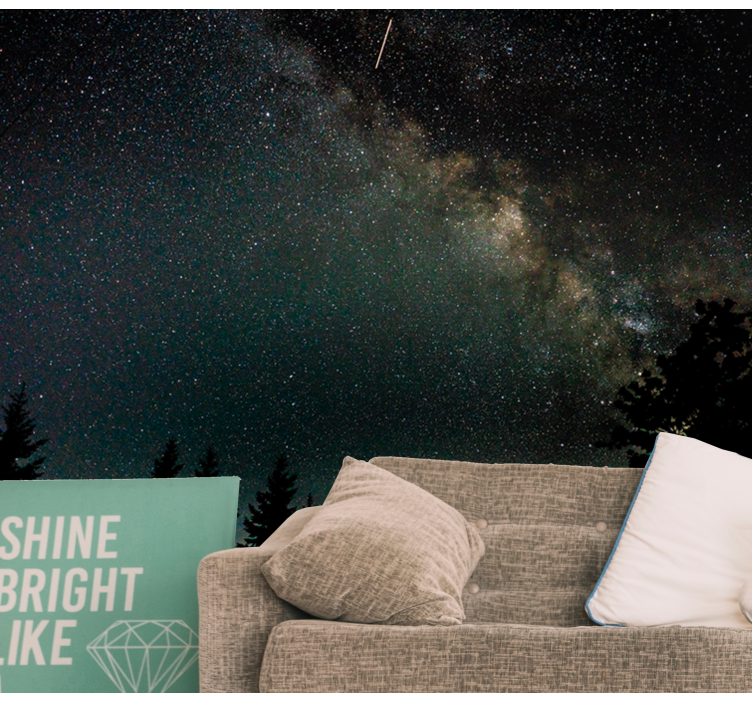 Landscape full of stars Sky Wall Mural - TenStickers