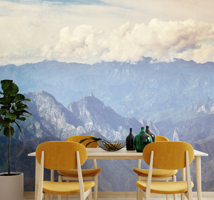 Landscape mountains Sierra Mazatec wall mural - TenStickers