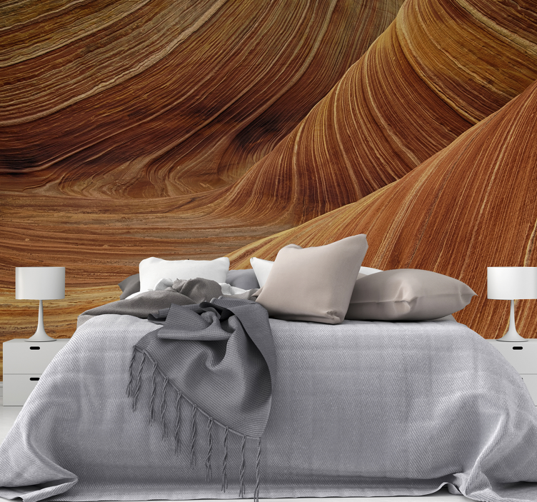 Landscape wall mural earth's rolling waves - TenStickers
