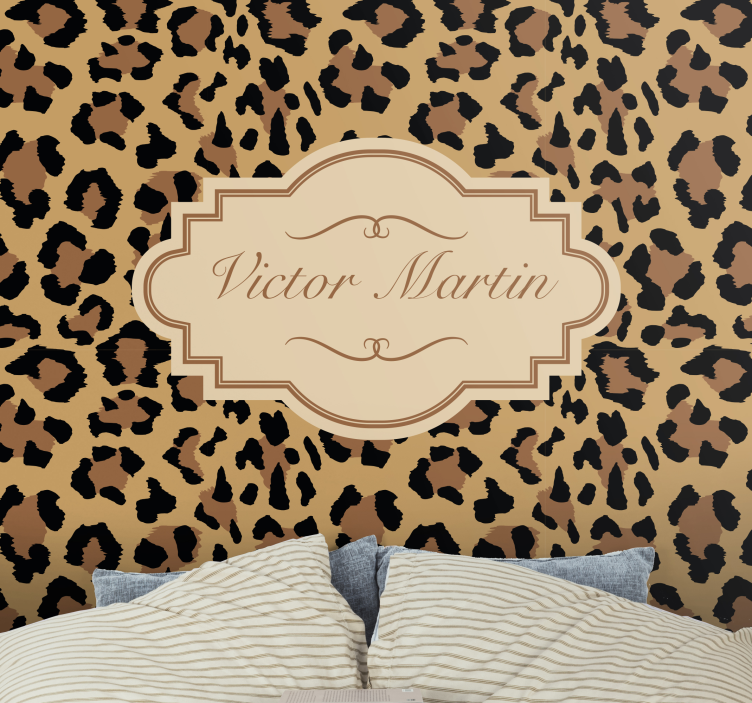 Leopard Print Pattern animals wall mural - TenStickers