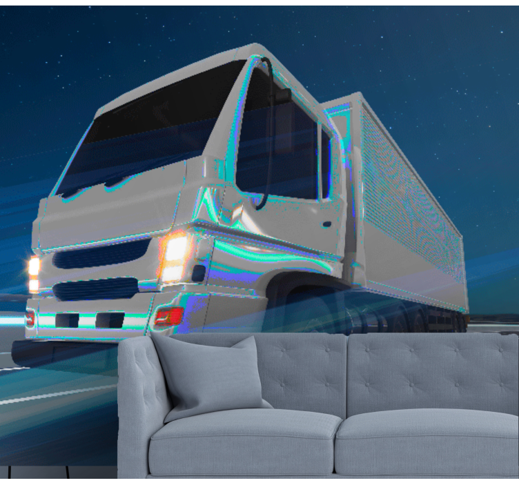 Oversized Truck Motion wall mural vehicle - TenStickers