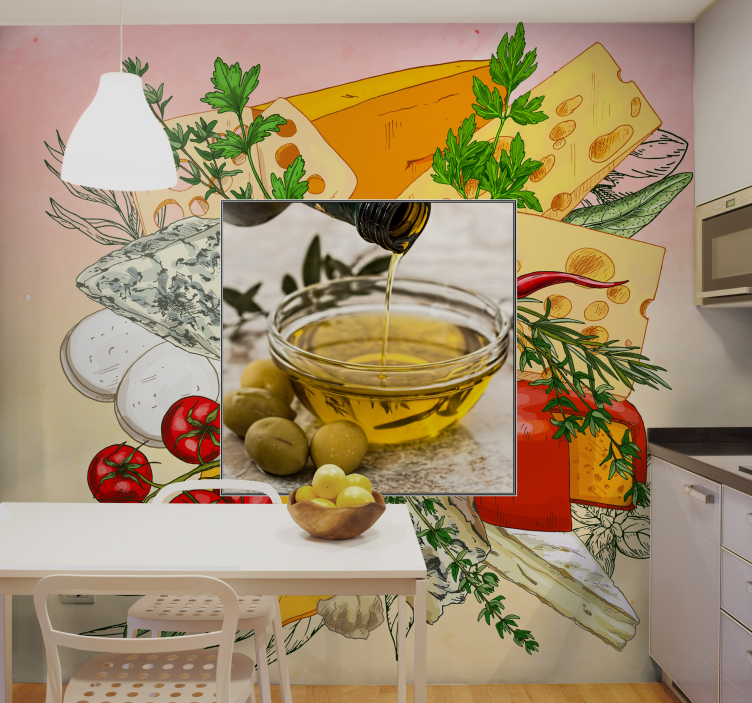 Passion for cooking with photo custom wallmural - TenStickers