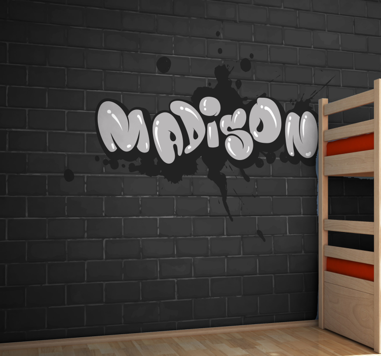 Personalised Graffiti custom wall mural - TenStickers