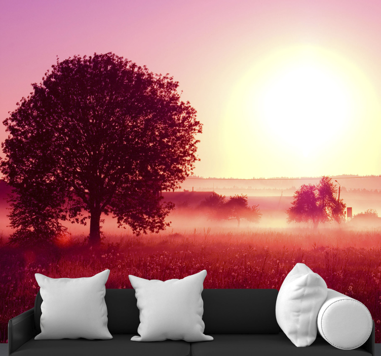 Silent evening nature wall mural - TenStickers