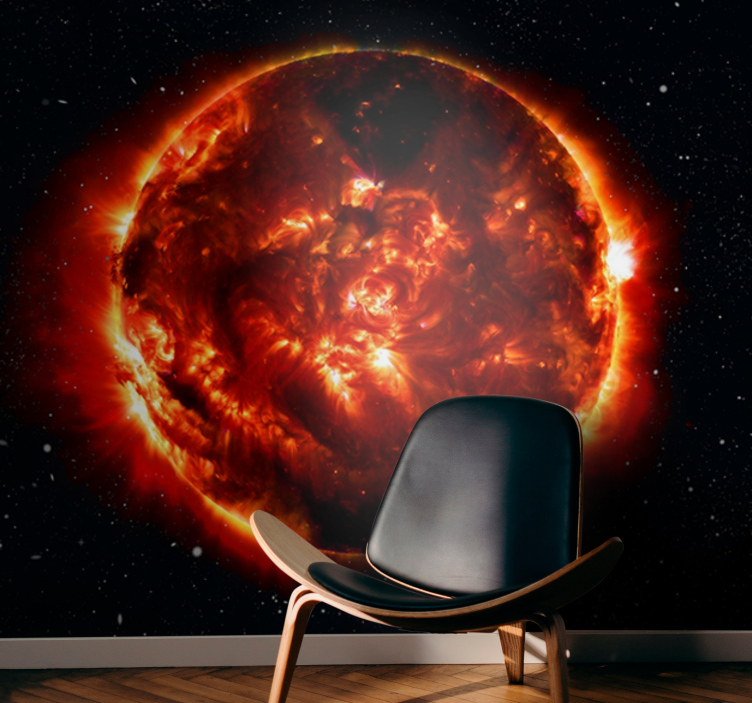 Space wall mural solar explosion effect - TenStickers