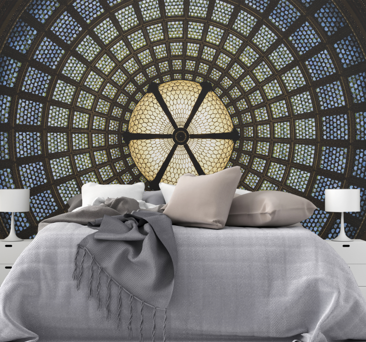 Stained Glass Ceiling wall mural 3d - TenStickers