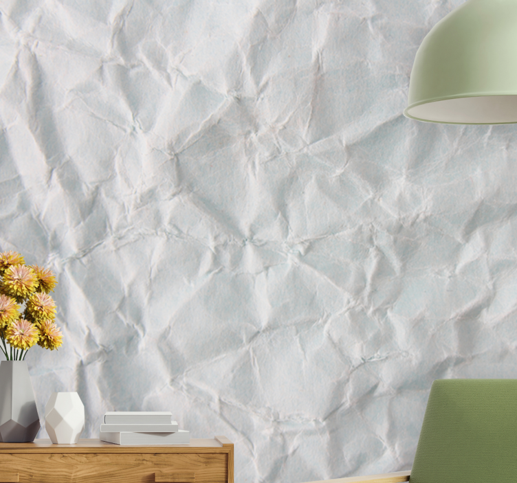 Texture wall mural crumpled paper design - TenStickers