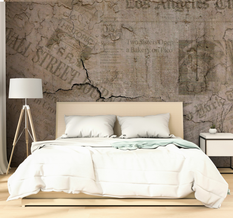Texture wall mural weathered vintage finish - TenStickers