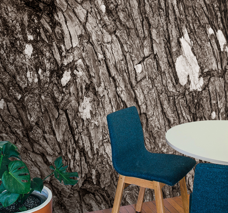 Textured tree 3d effect wall mural Wall Mural - TenStickers