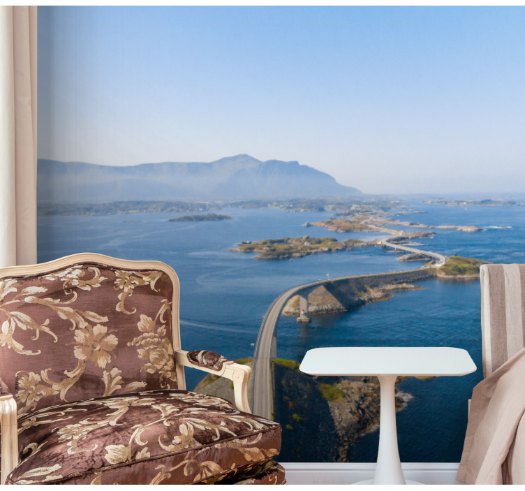The Atlantic road Norway wall mural - TenStickers