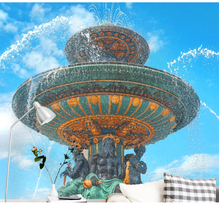 The fountains Place de la Concorde  wall mural - TenStickers