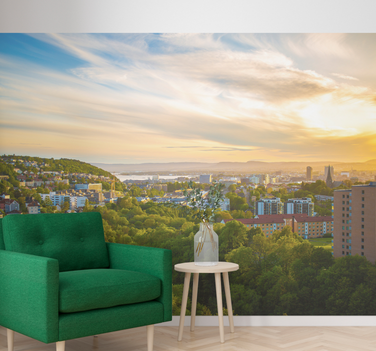 Urban Landscape View city wall mural - TenStickers