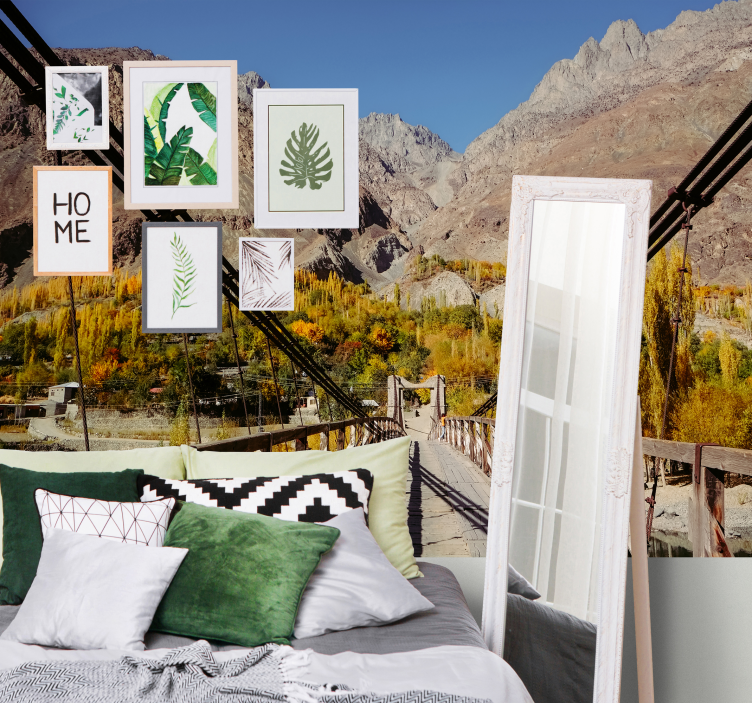 Vibrant Foliage Arrangement wall mural nature - TenStickers