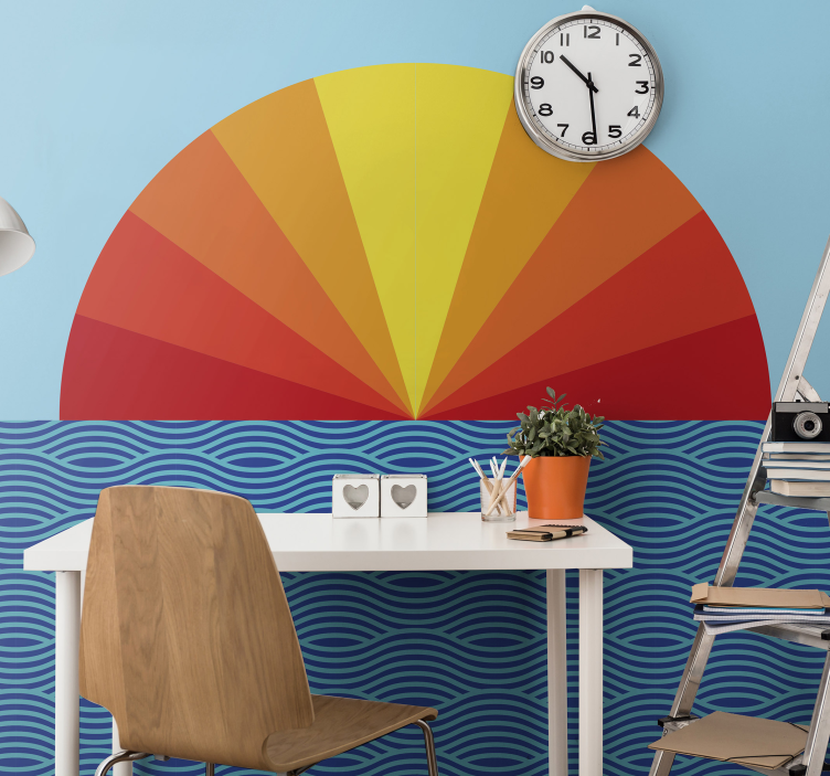 Vintage Sunset landscape murals - TenStickers