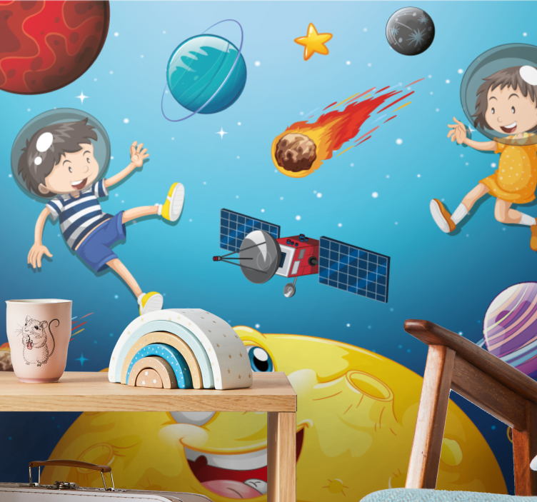 Wall mural fantasy space adventure journey - TenStickers