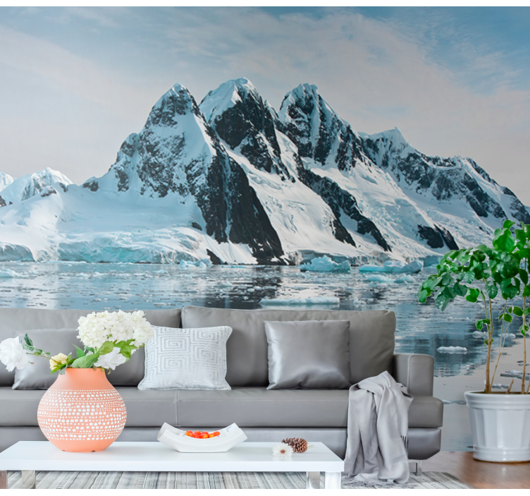 Wall mural mountain majestic frosty peaks - TenStickers
