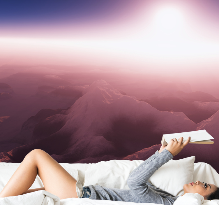 Wall mural mountain serene mountain peak - TenStickers