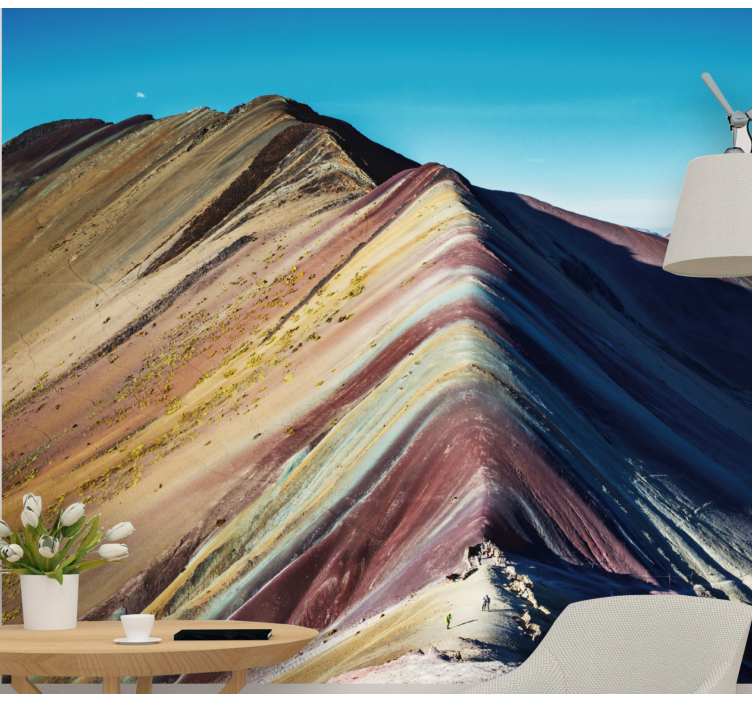 Wall mural mountain vibrant mountain range - TenStickers