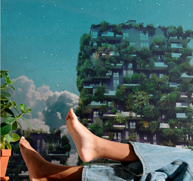 Wall mural nature green vertical garden - TenStickers