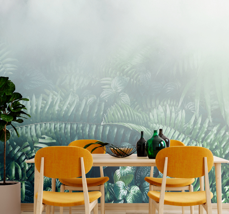 Wall mural nature lively greenery landscape - TenStickers