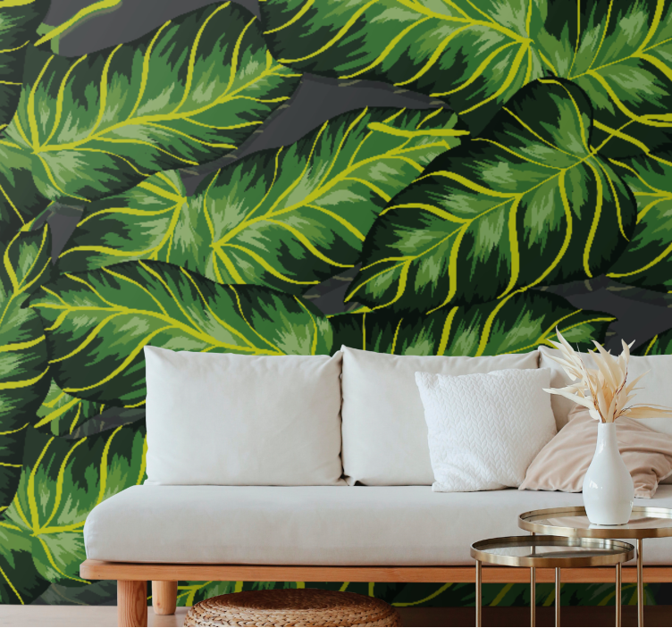 Wall mural nature lush foliage design - TenStickers