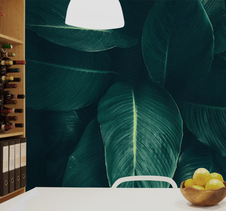 Wall mural nature lush leafy texture - TenStickers