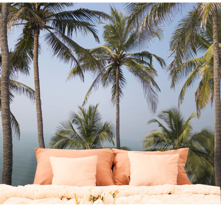 Wall mural nature palm trees scenery - TenStickers