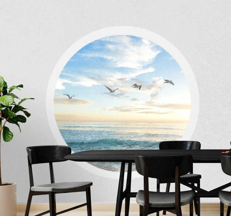 Wall mural nature serene coastal scene - TenStickers