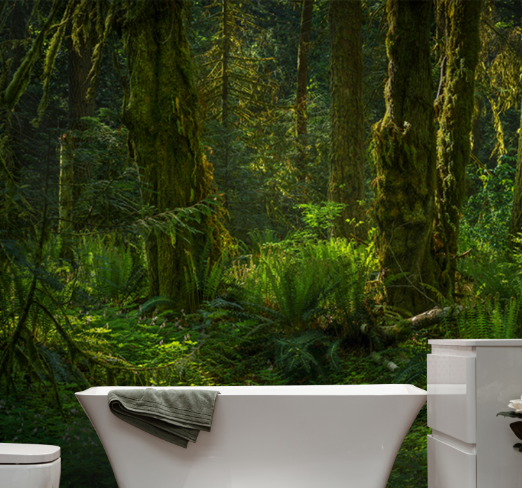 Wall mural nature serene forest getaway - TenStickers