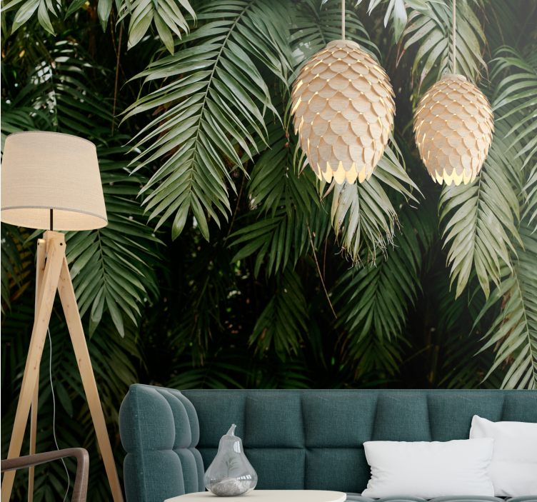Wall mural nature tropical greenery design - TenStickers