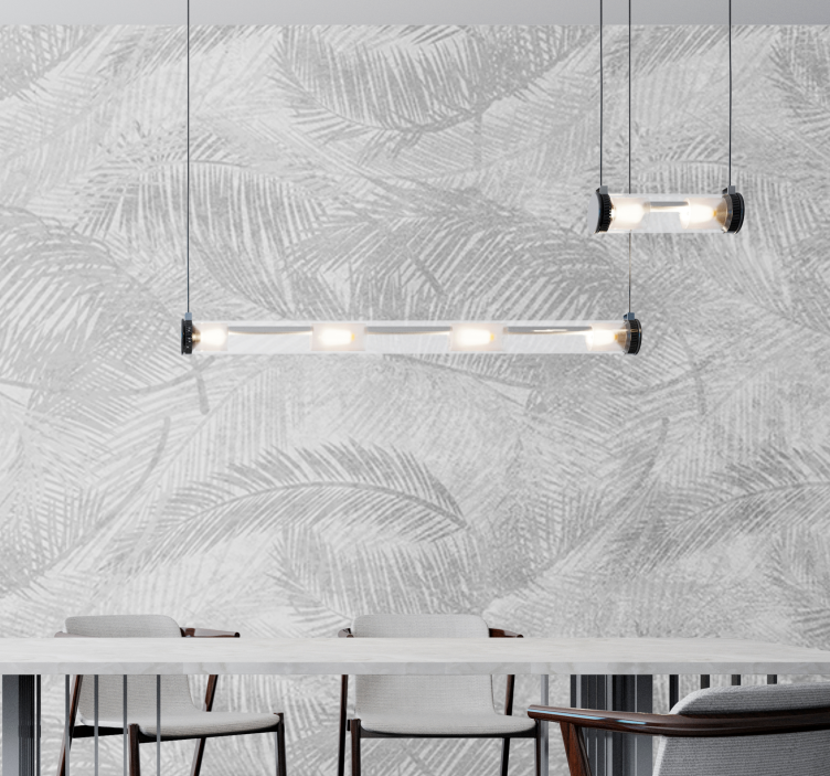 Wall mural nature with elegant leaf patterns - TenStickers