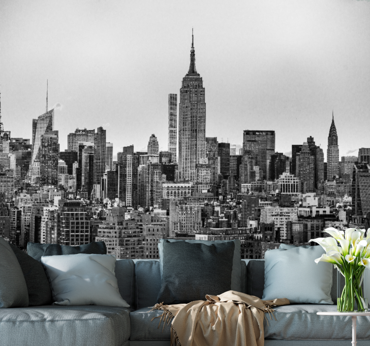 Wall mural new york iconic nyc skyline - TenStickers