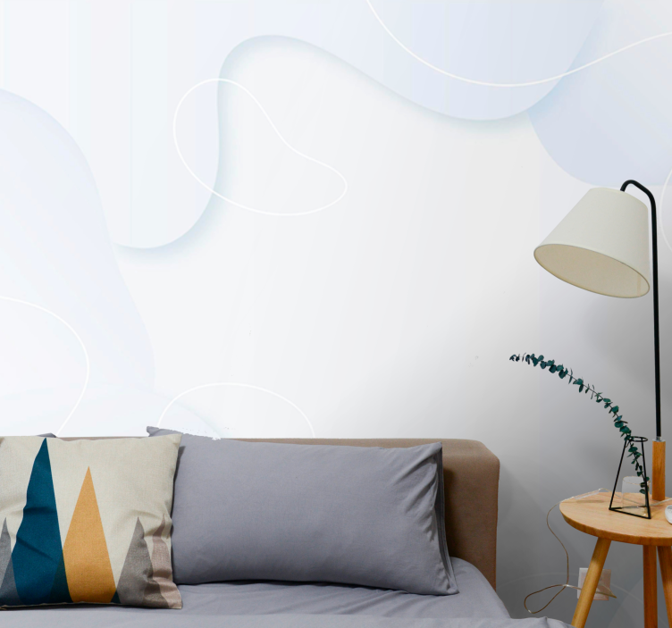 White abstract background Marriage Wall Murals - TenStickers