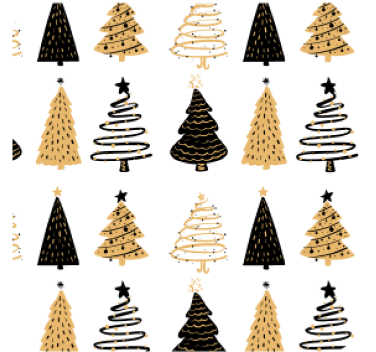 christmas trees original  christmas coaster - TenStickers