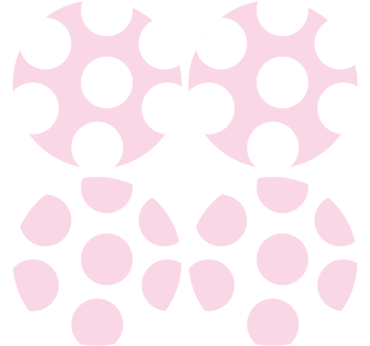 Texture coasters soft polka dot design - TenStickers